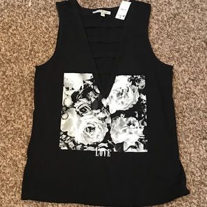 SOLD NWT Express Black Strappy Love Tank Size Sm